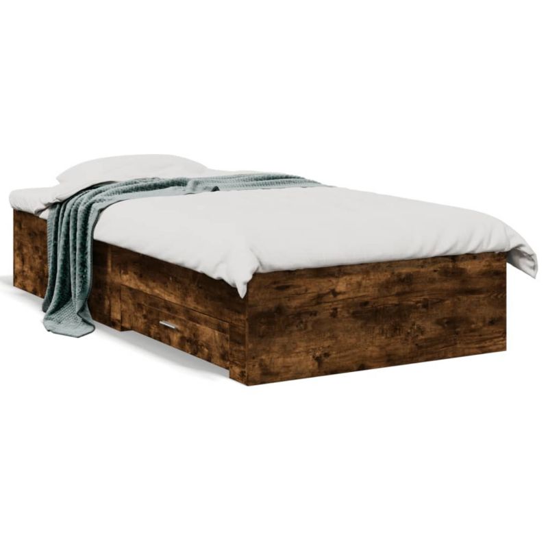 Łóżko drewniane WaszeMeble 90x190 cm brązowe WM-3280437 1 szt.