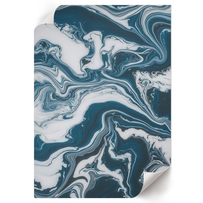 Plakat Do Kuchni ArtPrintCave 59,5x84 cm Niebieskie Fale Luxo 1 szt.