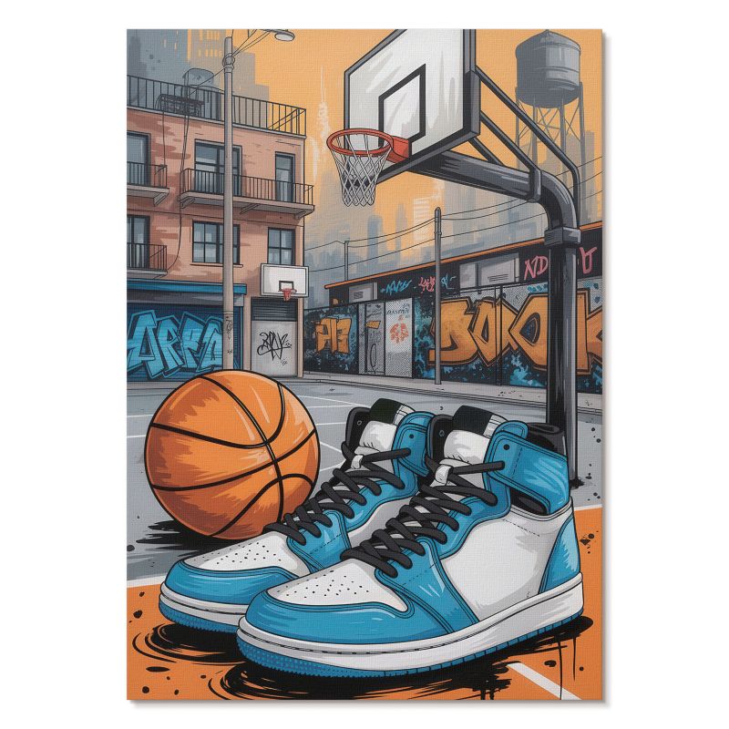 Nowoczesny Plakat na Płótnie Tulup 42x59,4 cm (A2) Sportowa energia Do salonu, biura, pokoju młodzieżowego 1 szt.
