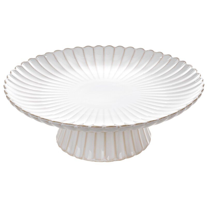 Patera ceramiczna Eurofirany 34 x 34 x 11 cm kremowa 1 szt.