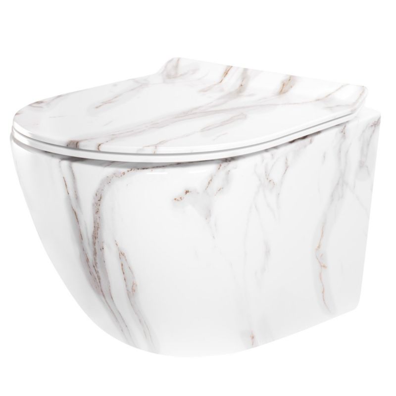 Misa Wc Podwieszana Rea Carter Tornado Aiax Shiny 49X37X32,5Cm 1 Szt