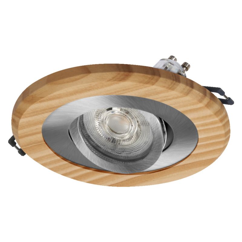 Oprawa Podtynkowa Osram Sufitowa Halogenowa LED Oczko Spot Okrągła GU10 4.5W 400lm 2700K Nikiel Satynowa 1 szt.
