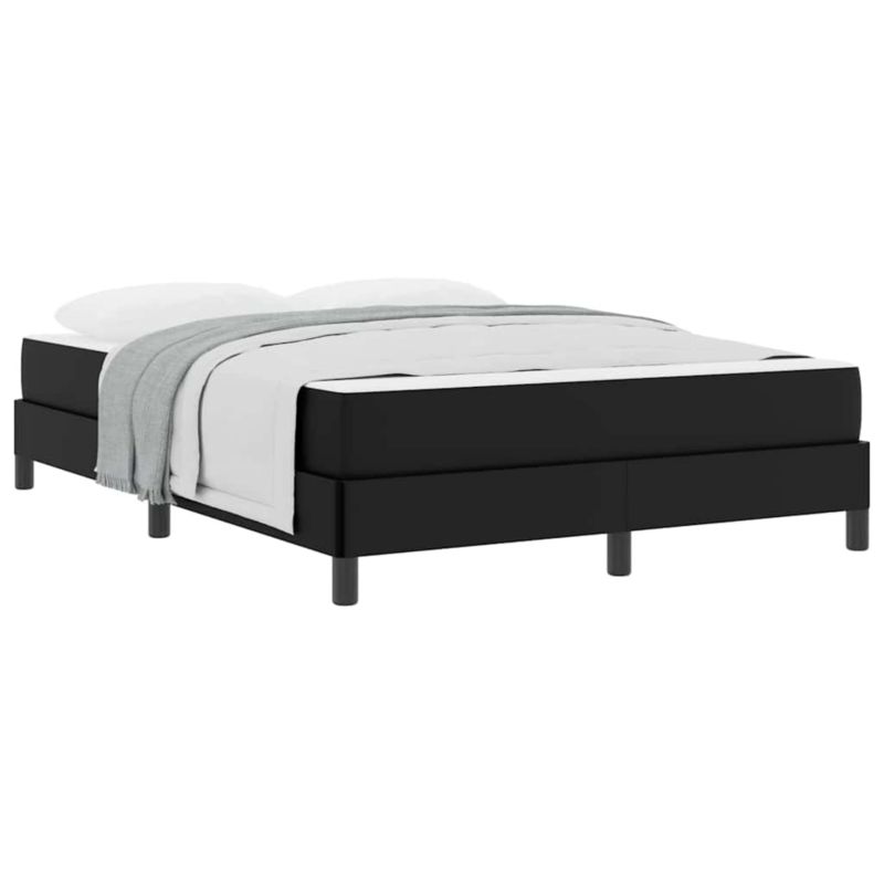 Łóżko z materacem WaszeMeble 160x200 cm Czarny tkanina WM-3398638 1 szt.