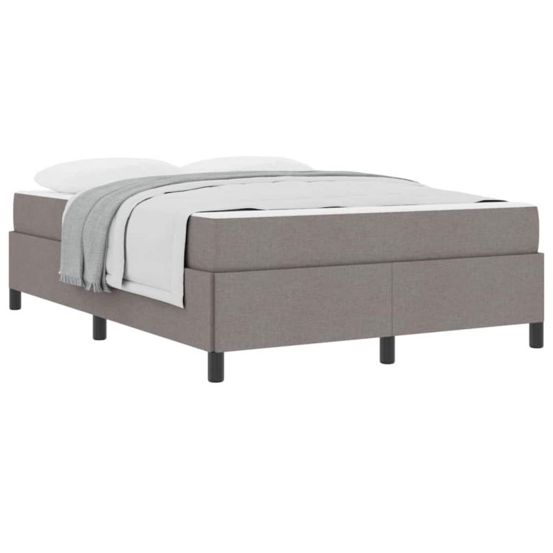 Łóżko z materacem WaszeMeble 135x190 cm Ciemnoszary tkanina WM-3398861 1 szt.