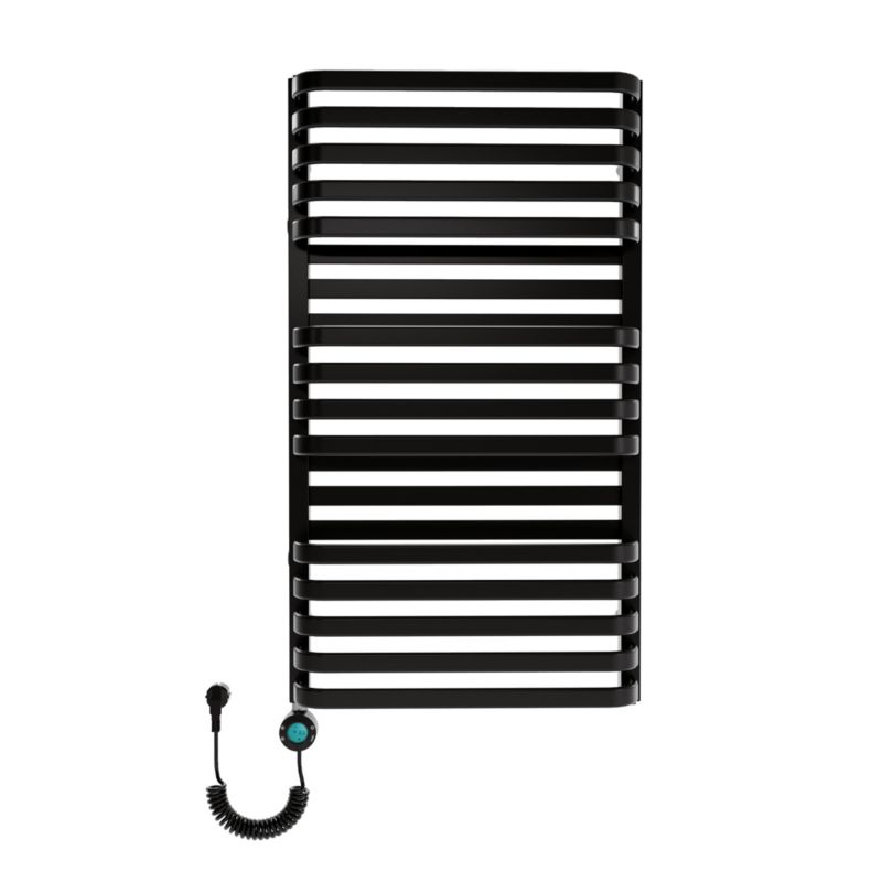 Grzejnik elektryczny łazienkowy Luxrad Plus New 93,4x53 czarny mat str grzałka GLX 600W 1 szt