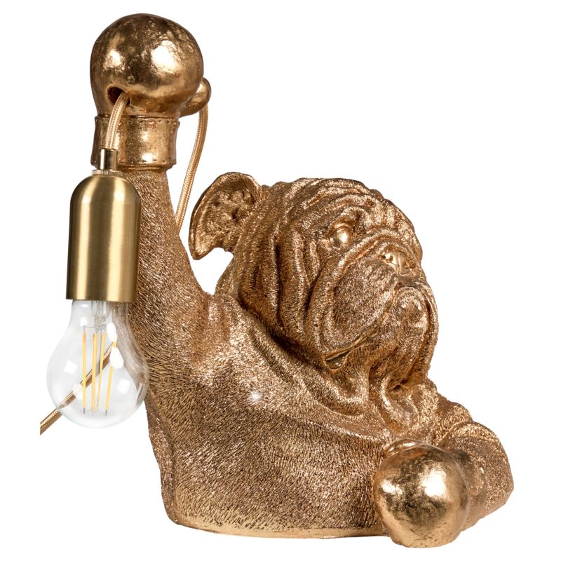 Lampa stołowa Pies Mike Złoty 1 szt.