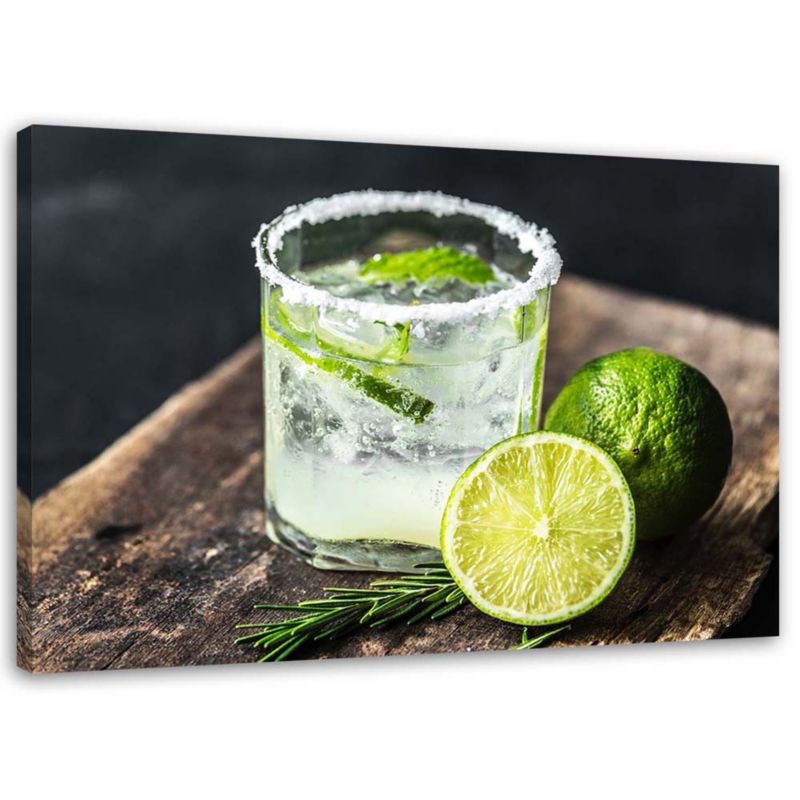 Obraz na płótnie Feeby Orzeźwiający drink z limonką 45x30cm 1szt