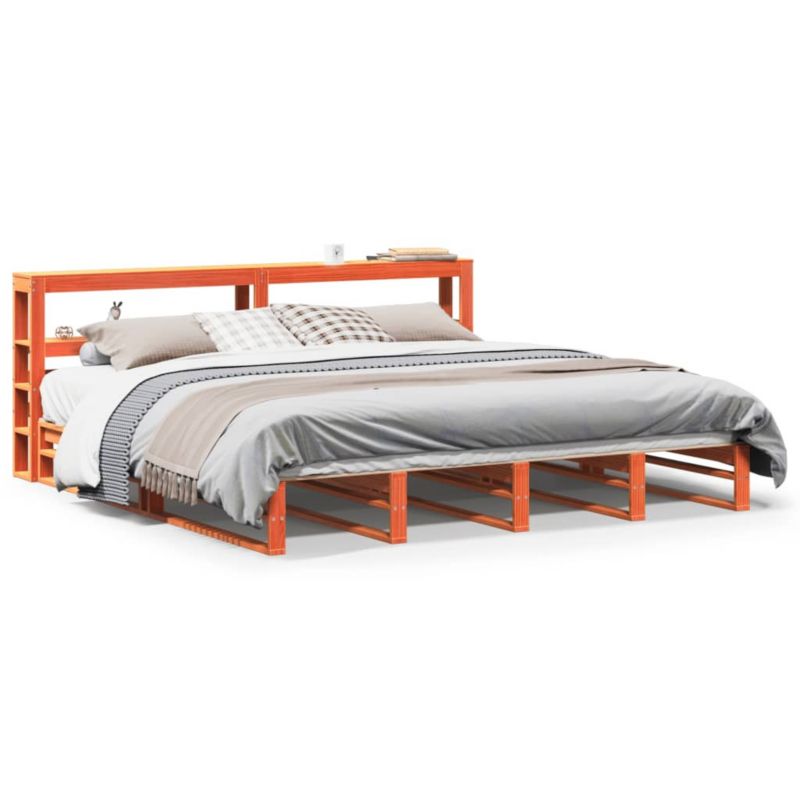 Łóżko drewniane WaszeMeble 180x200 cm brąz WM-3306506 1 szt.
