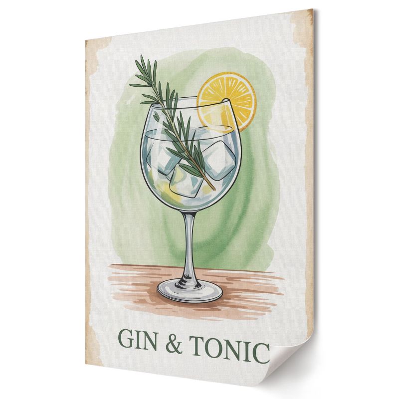 Plakat na ścianę Wallfluent Format A1 Gin tonik Grupa Twórcza CMYK Group 1 szt.