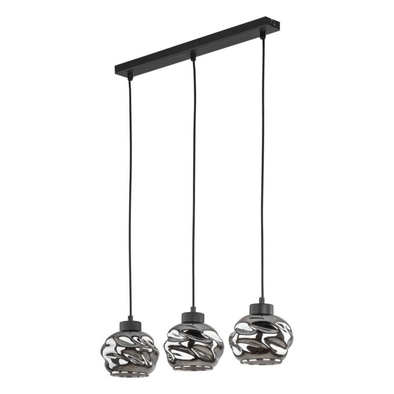 Lampa wisząca TK Lighting Zulia czarno grafitowa listwa 3 -1szt.