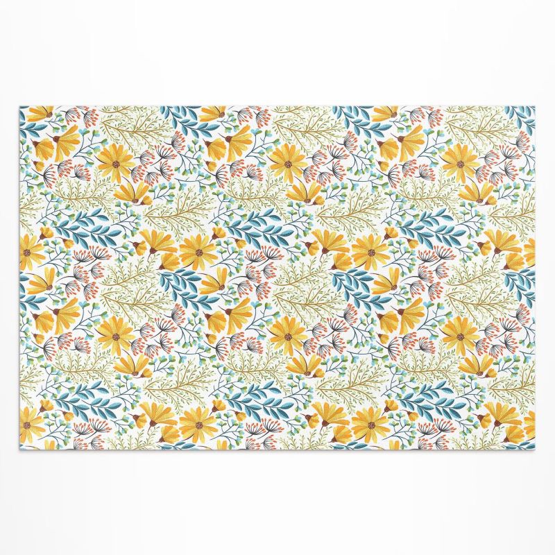 Dywan Winylowy Z Nadrukiem Wallfluent 150x225 cm Kwiecista łąka florystyczny wzór 1 szt.