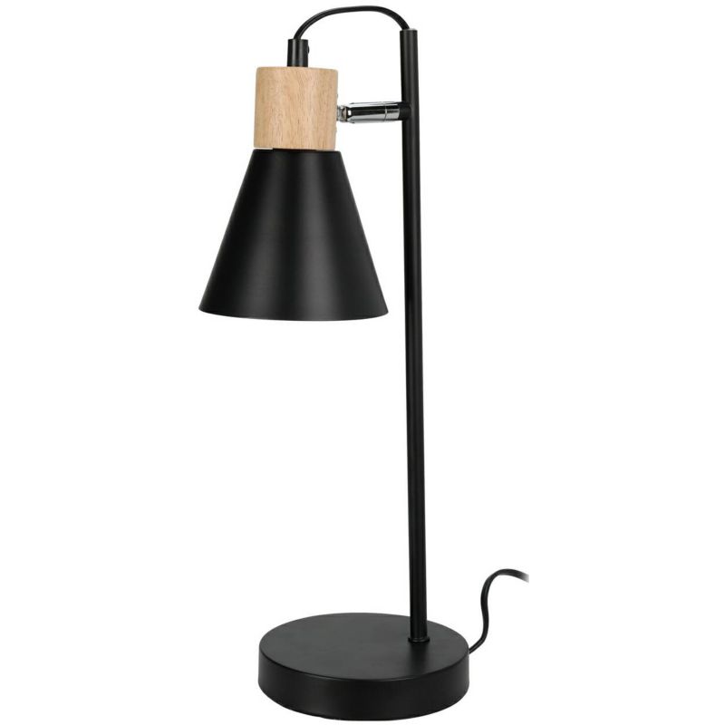 Lampa stołowa H&S Decoration z ruchomym kloszem czarna 1 szt.