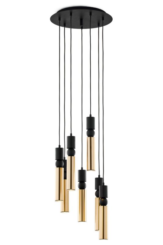 Lampa sufitowa Jupiter ALAS czarno-złota 7xGU10x10W IP20 wym: 136x37x37 cm - 1 szt.