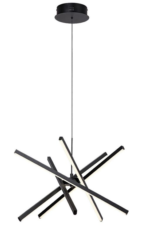 Lampa wisząca Rabalux Matilde 2678 czarno-biała nowoczesna wbudowany LED 48W 1 szt.