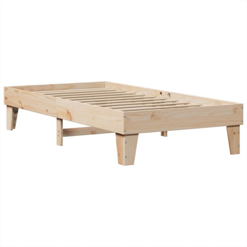 Łóżko drewniane WaszeMeble 90x190 cm brązowe WM-855376 1 szt.