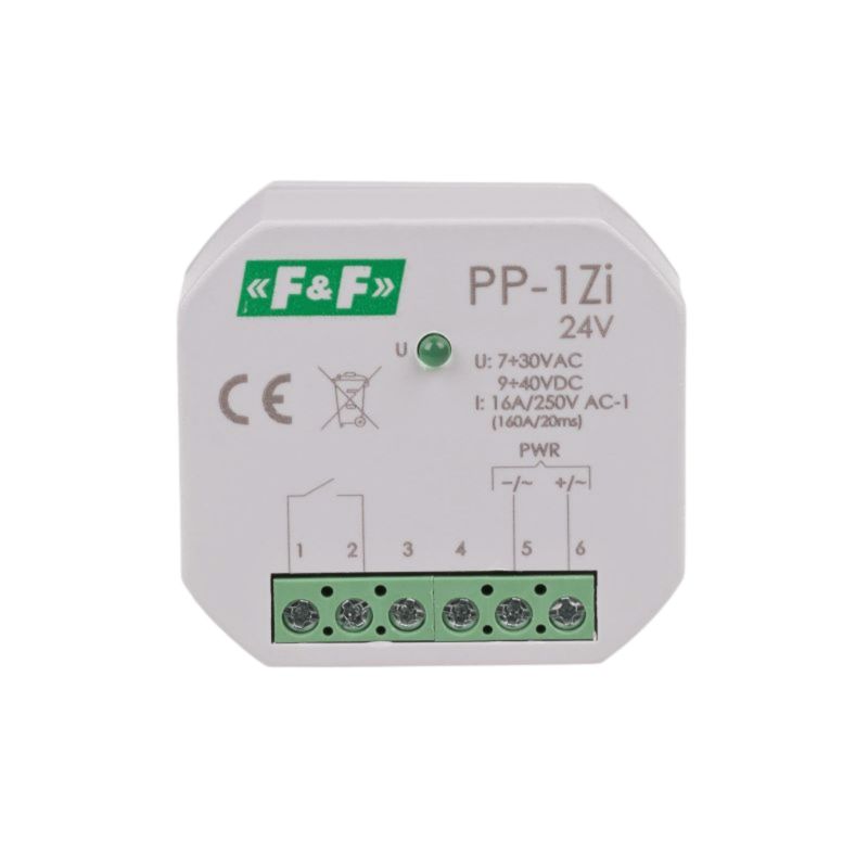 Przekaźnik Elektromagnetyczny F&F Pp-1Z-Led 24 V 1szt