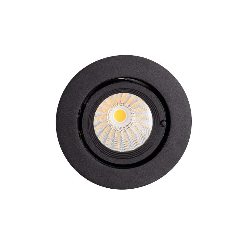 Oprawa wpuszczana Maxlight RUBIO czarna LED 10W biały ciepły 3000K 600lm IP20 wym:8x9x9cm - 1 szt.