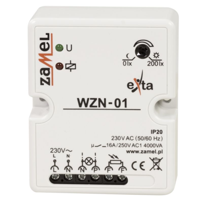 Zamel Exta Wyłącznik Zmierzchowy 16A 230V 0-200Lx Wzn-01 Ext10000147