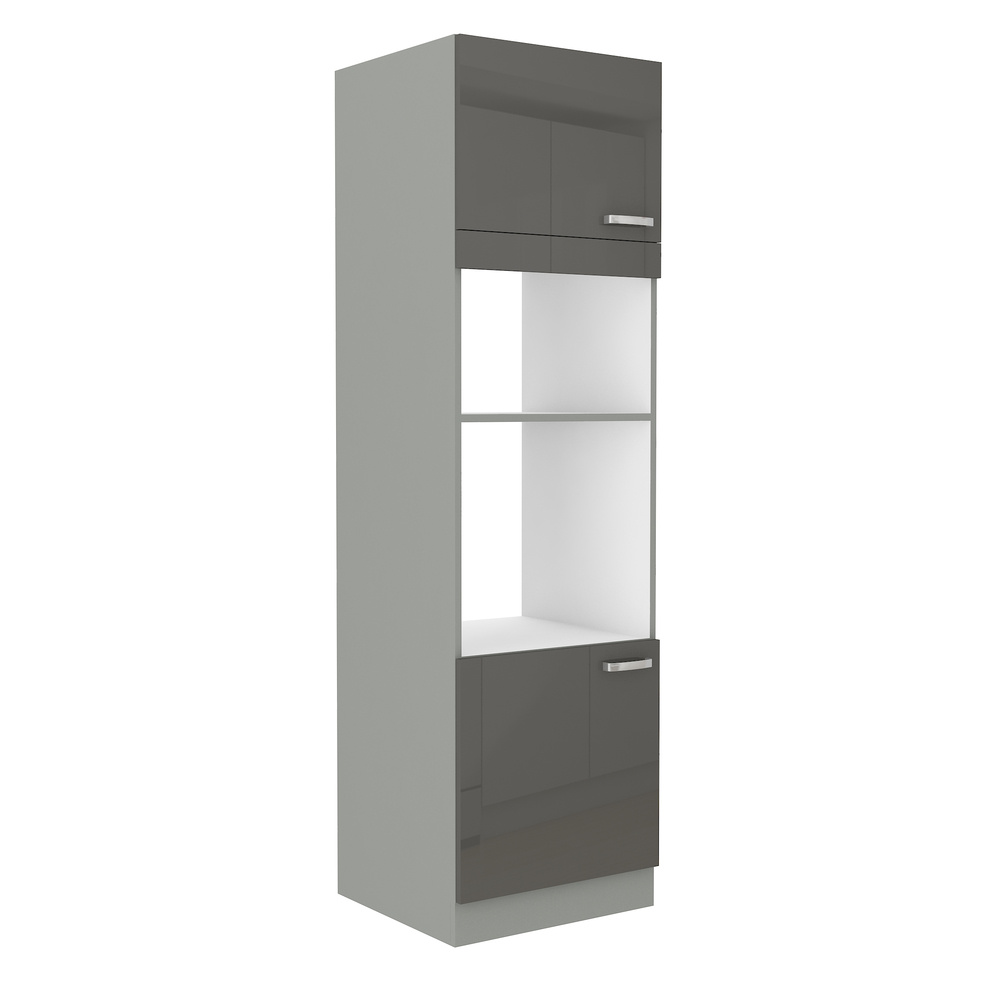 Słupek pod zabudowę mikrofali i piekarnika 60 cm SILVER