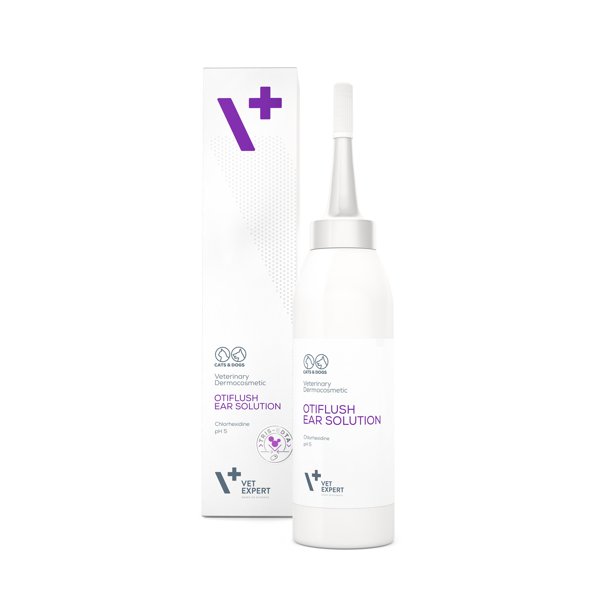 OtiFlush Ear Solution | VET EXPERT | 125ml | Płyn do płukania kanałów słuchowych psa i kota