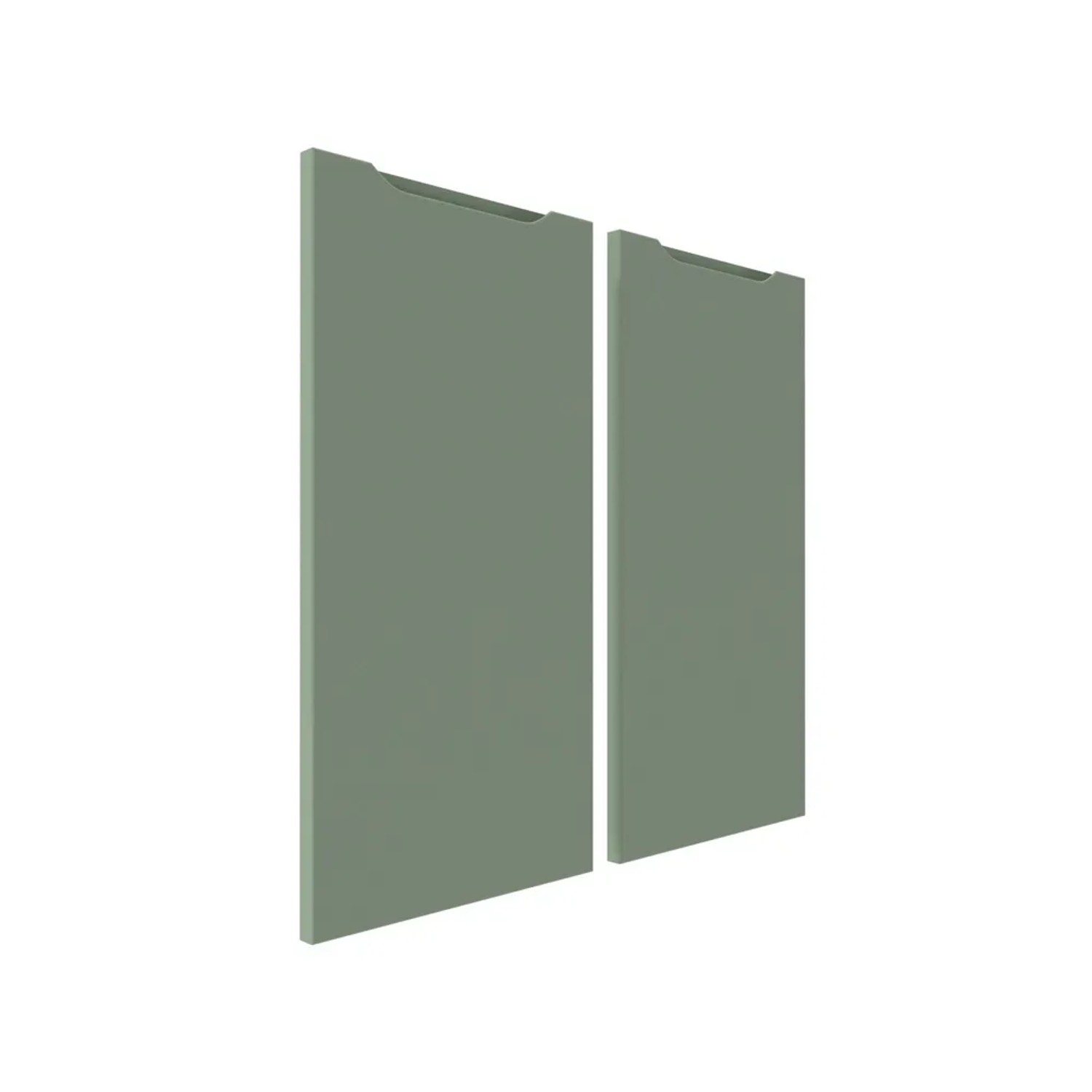 Zestaw frontów Salerno 71 x 32 + 71 x 34 cm oliwka mat