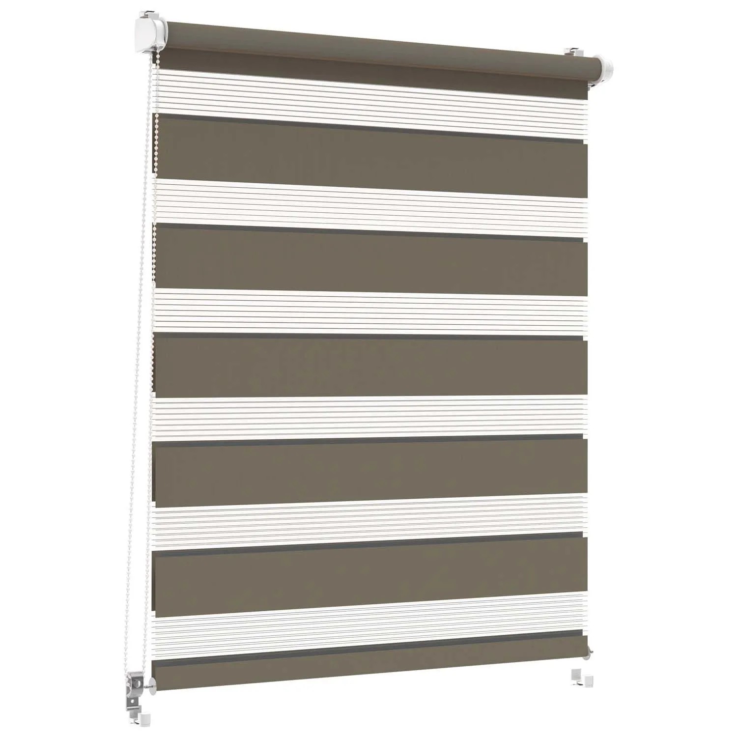 Mini roleta CLASSIC Dzień/Noc szara 58,5 x 140 cm