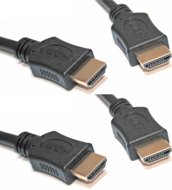 2x Kabel HDMI Omega v.1.4, 3m, czarny
