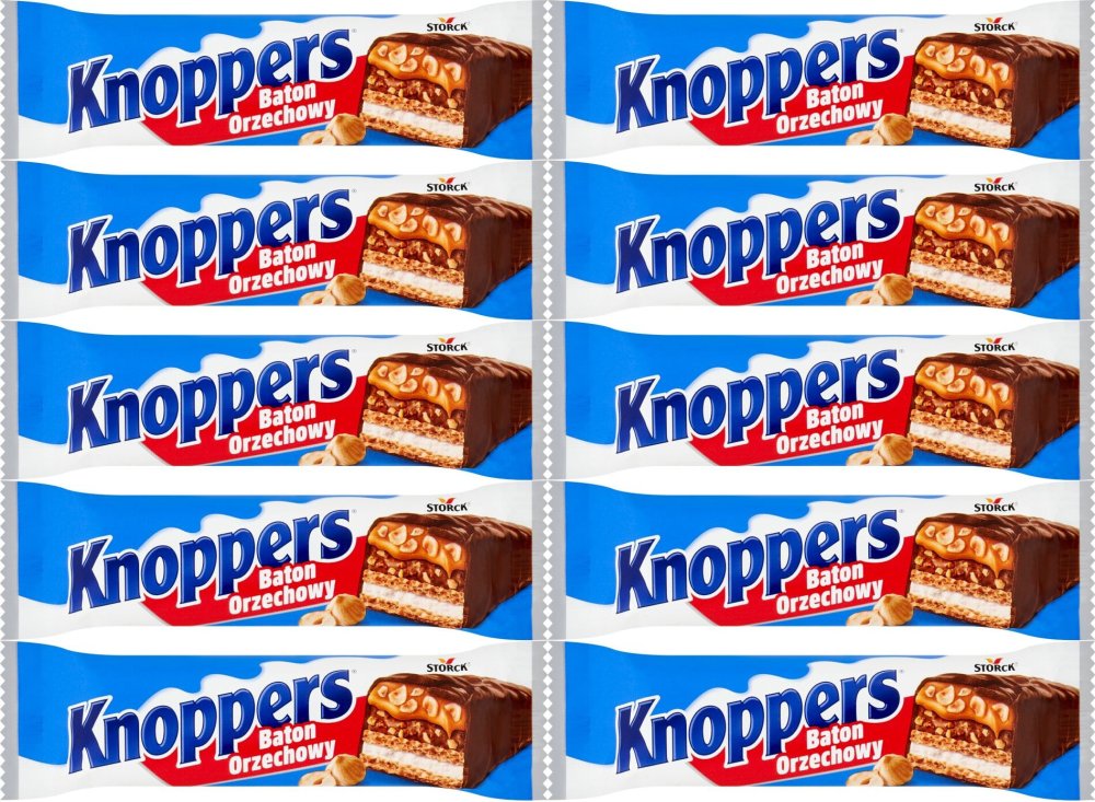 10x Baton Knoppers, orzechowy, 40g