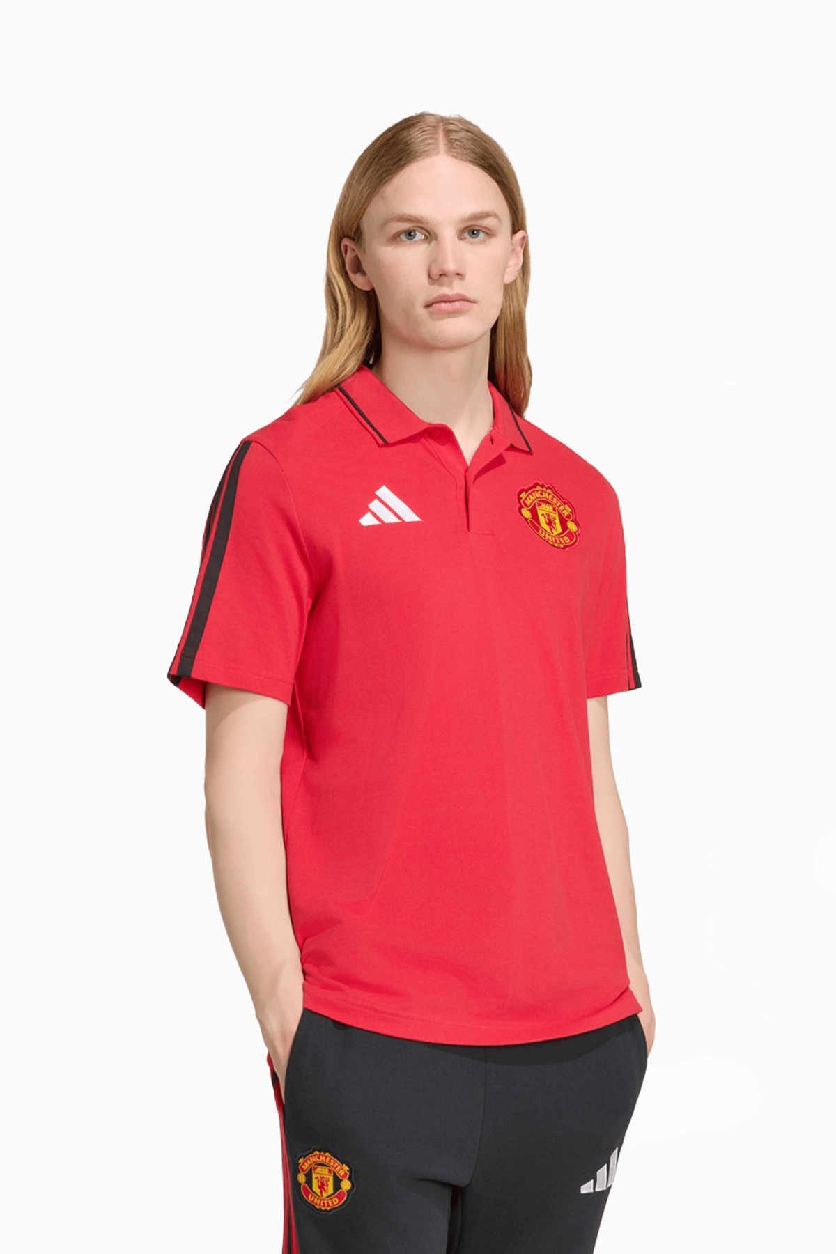 Koszulka adidas Manchester United 26/27 DNA Polo - Czerwony