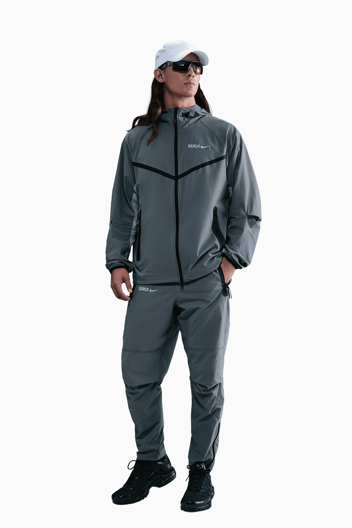 Spodnie Nike FC Barcelona 25/26 Tech - Szary