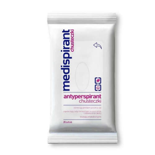 Medispirant - antyperspirant, chusteczki, 20 sztuk
