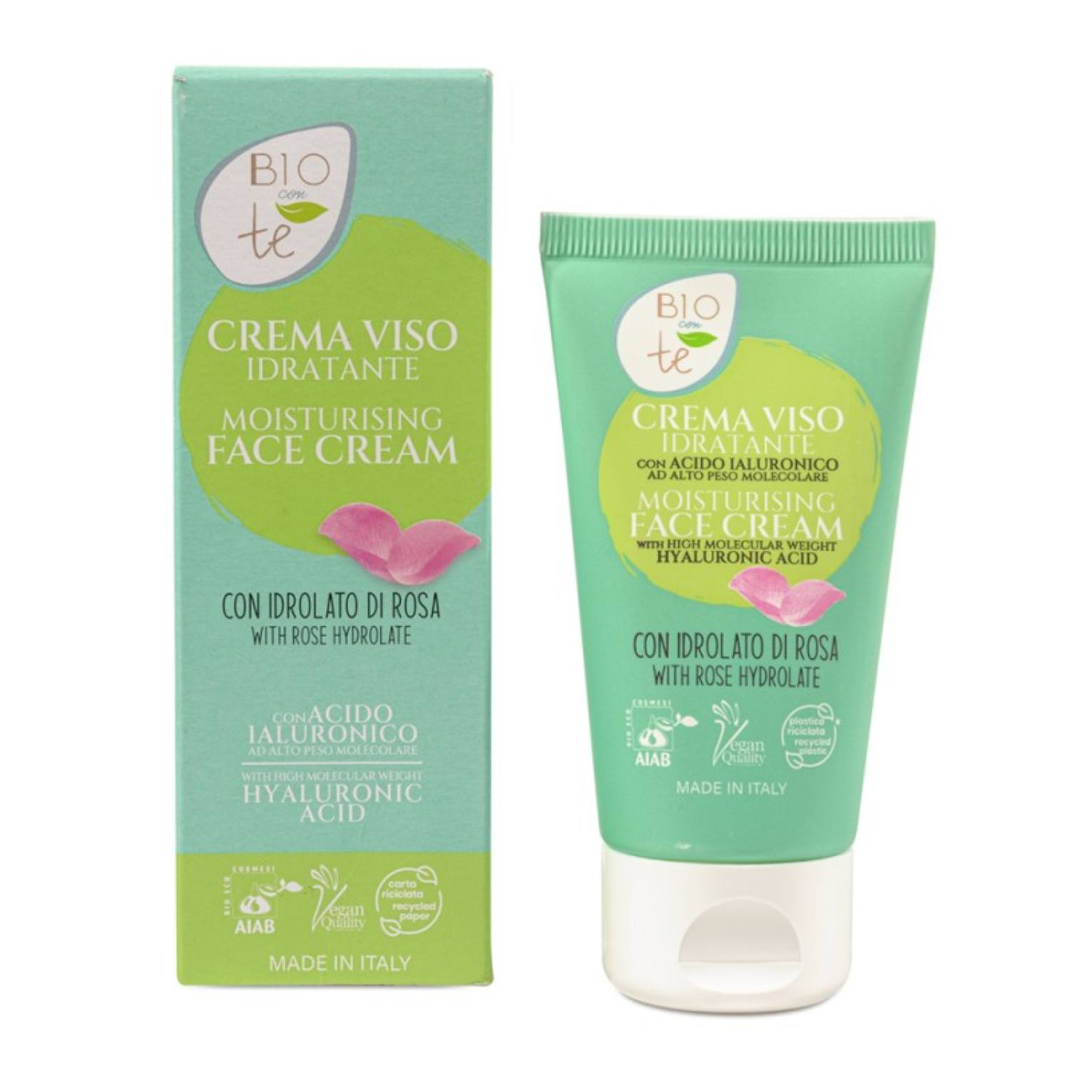 Pierpaoli bioconte - krem nawilżający z hydrolatem z róży, 50 ml