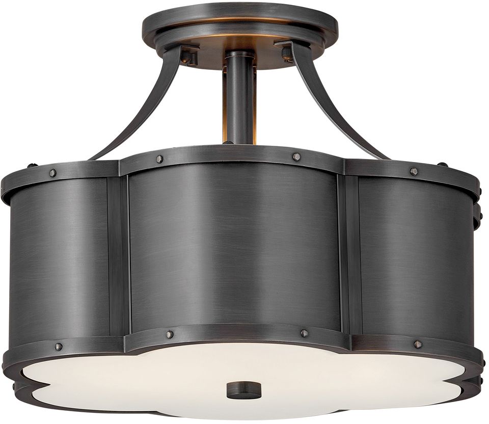 Quintiesse Chance lampa podsufitowa 2x60 W czarna QN-CHANCE-SF-S-BLB