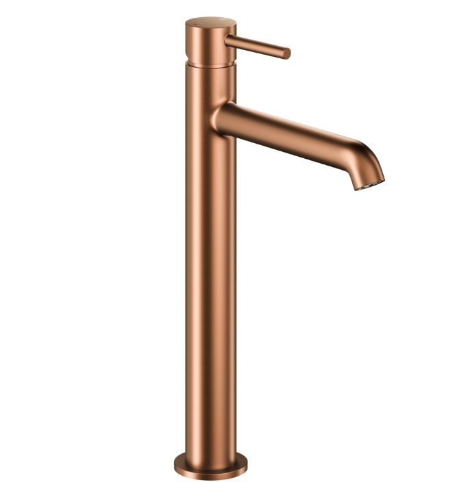 KFA Armatura Moza Mini Rose Gold bateria umywalkowa stojąca wysoka miedź szczotkowana 5032-632-34