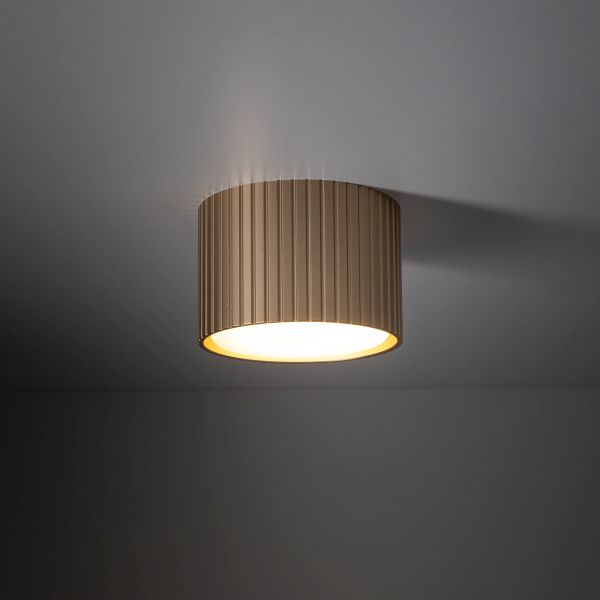 TK Lighting Ferro plafon 1x8W szampan 11657