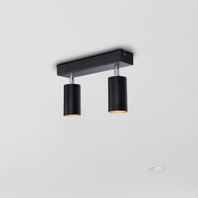 Kaja Monti lampa podsufitowa 2x10W LED czarna K-4726