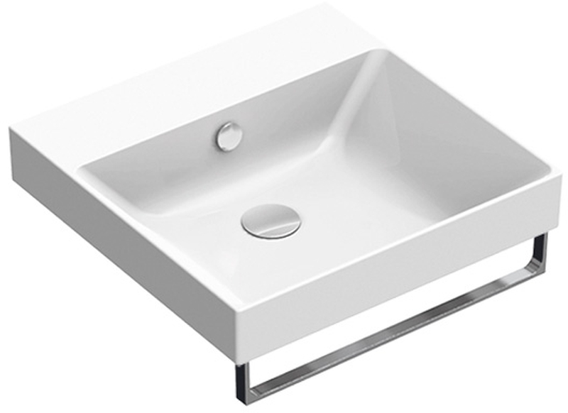Catalano New Zero umywalka 50x50 cm kwadratowa ścienna biała połysk 0120500001