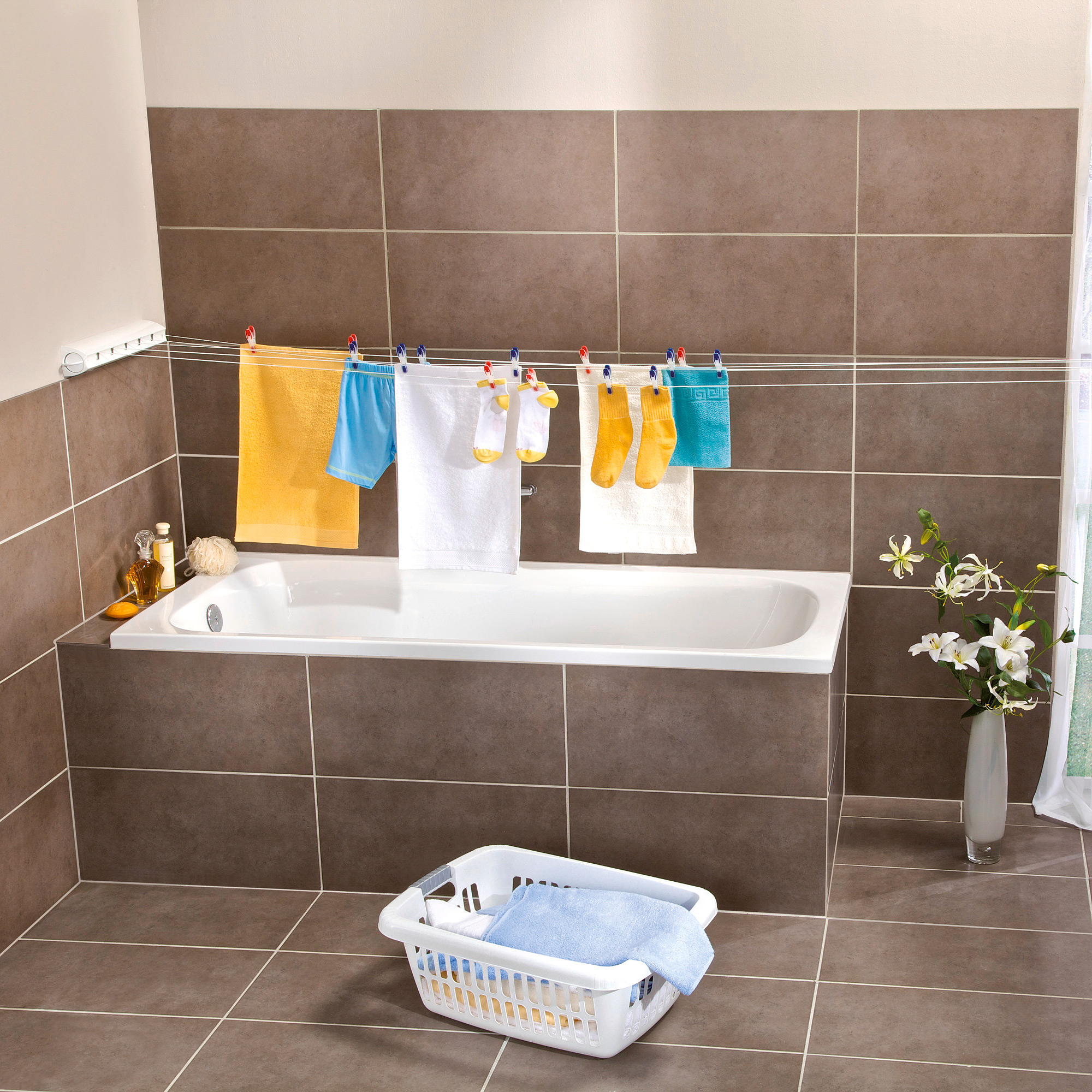 Leifheit Rollfix 210 Longline suszarka na pranie wisząca rozwijana 83040 - Wysyłka w 24h