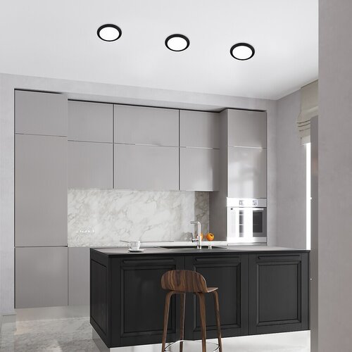Rabalux Shaun2 lampa do zabudowy 1x3 W czarna 71224