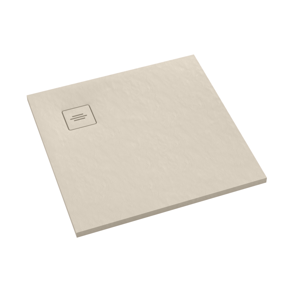 Schedline Protos Cashmere Stone brodzik kwadratowy 80x80 cm beżowy 3SP.P1K-8080/PK/ST-M1/PK/ST
