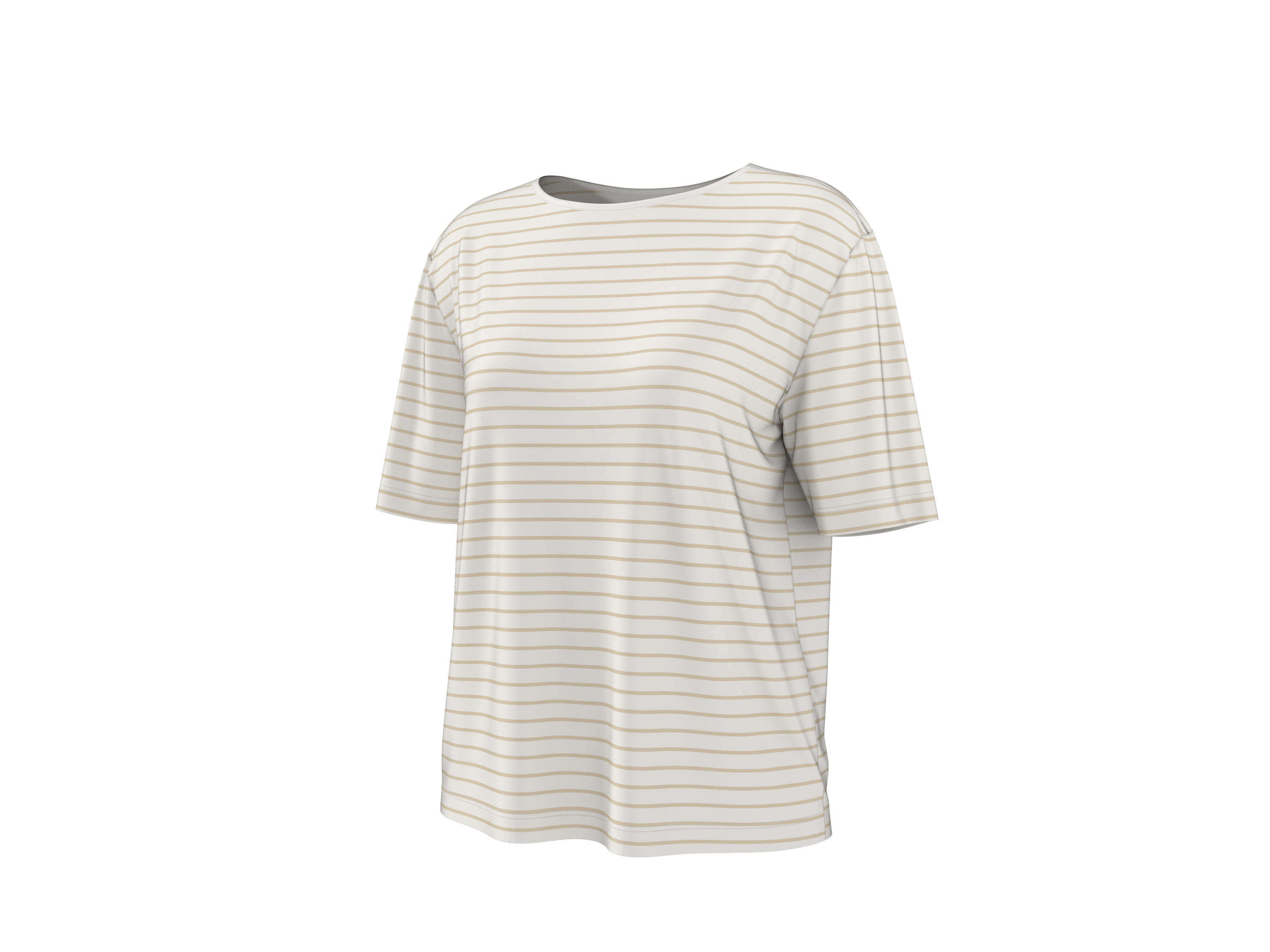 Esmara T-shirt damski z wiskozą Biały/beżowy, L44/46