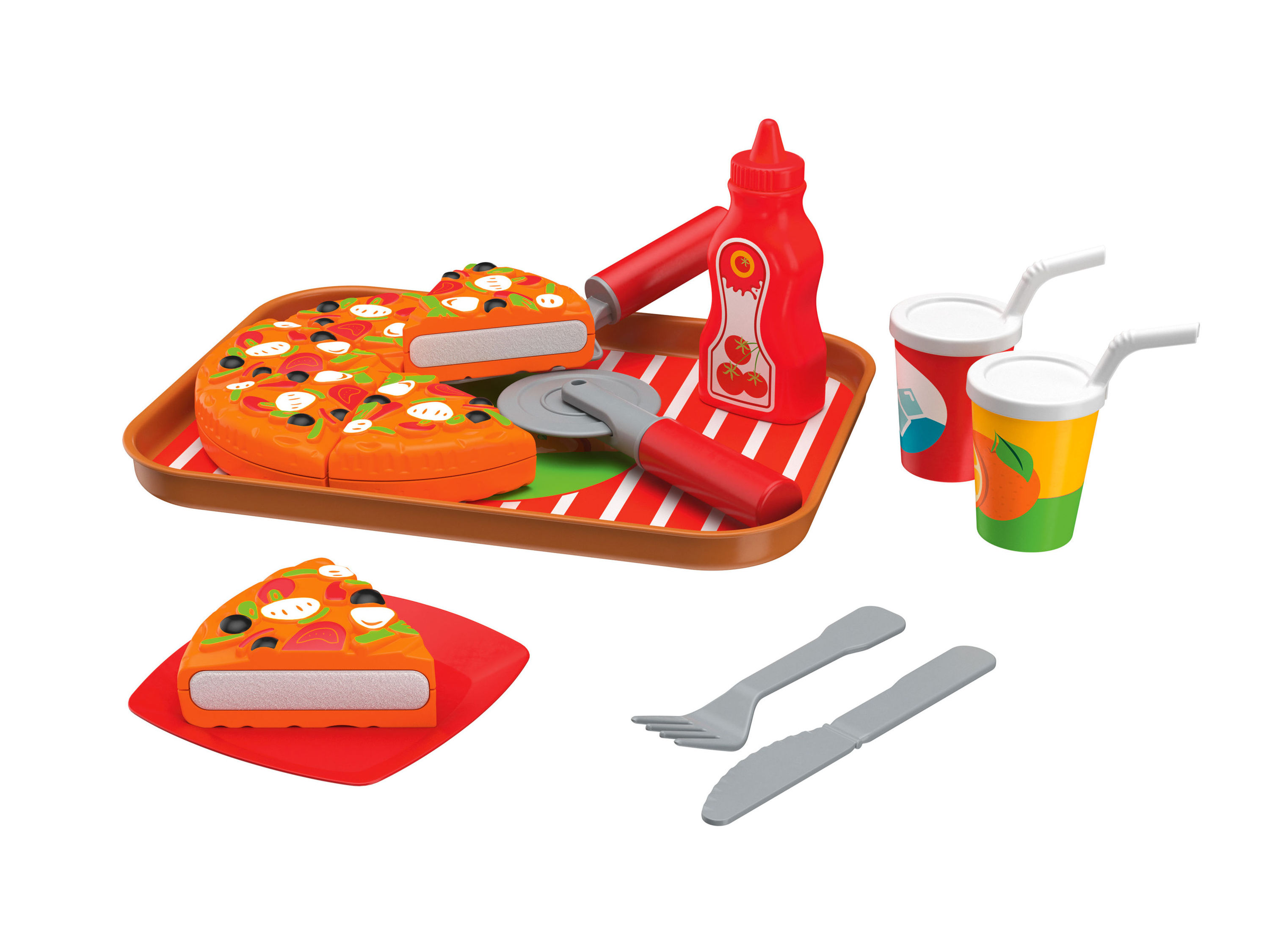 Playtive Zestaw zabawkowych akcesoriów kuchennych, 1 szt. Pizza
