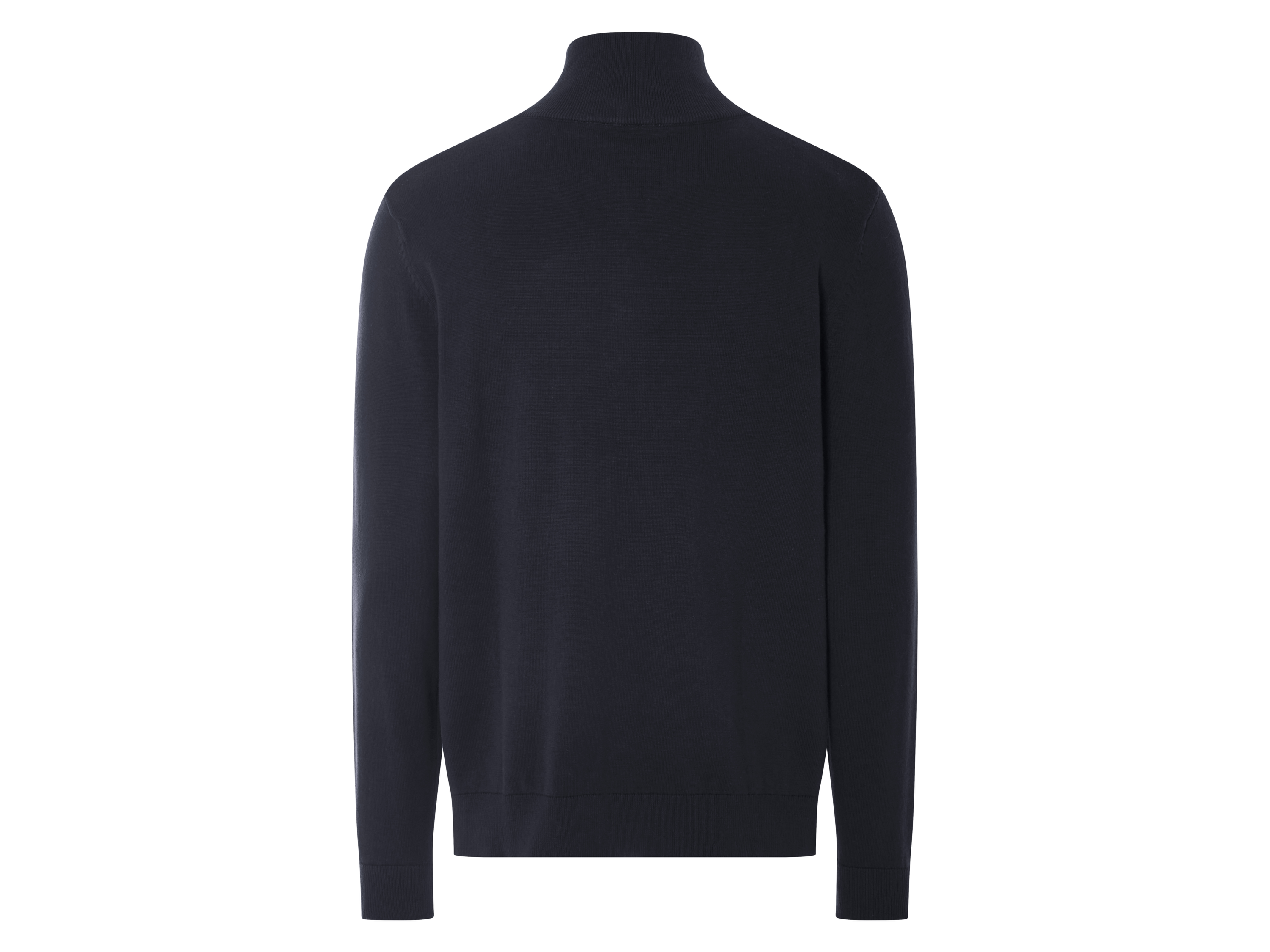 Esmara MEN Sweter męski z bawełny Granatowy, M 48/50