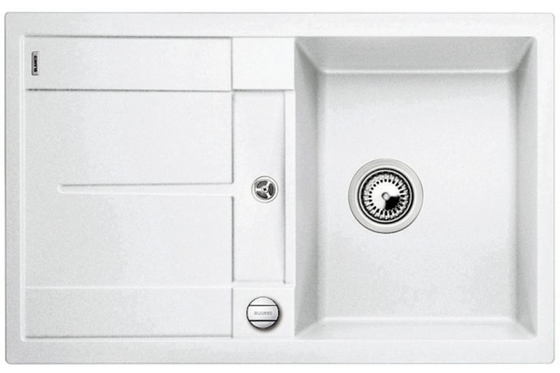 Darmowa Dostawa - Zlewozmywak granitowy 78x50 cm biały Blanco Metra 45 S 513028
