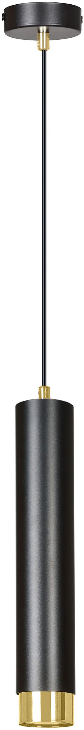 Darmowa Dostawa - Lampa wisząca 1x8 W czarna-złota Emibig Kibo 6441