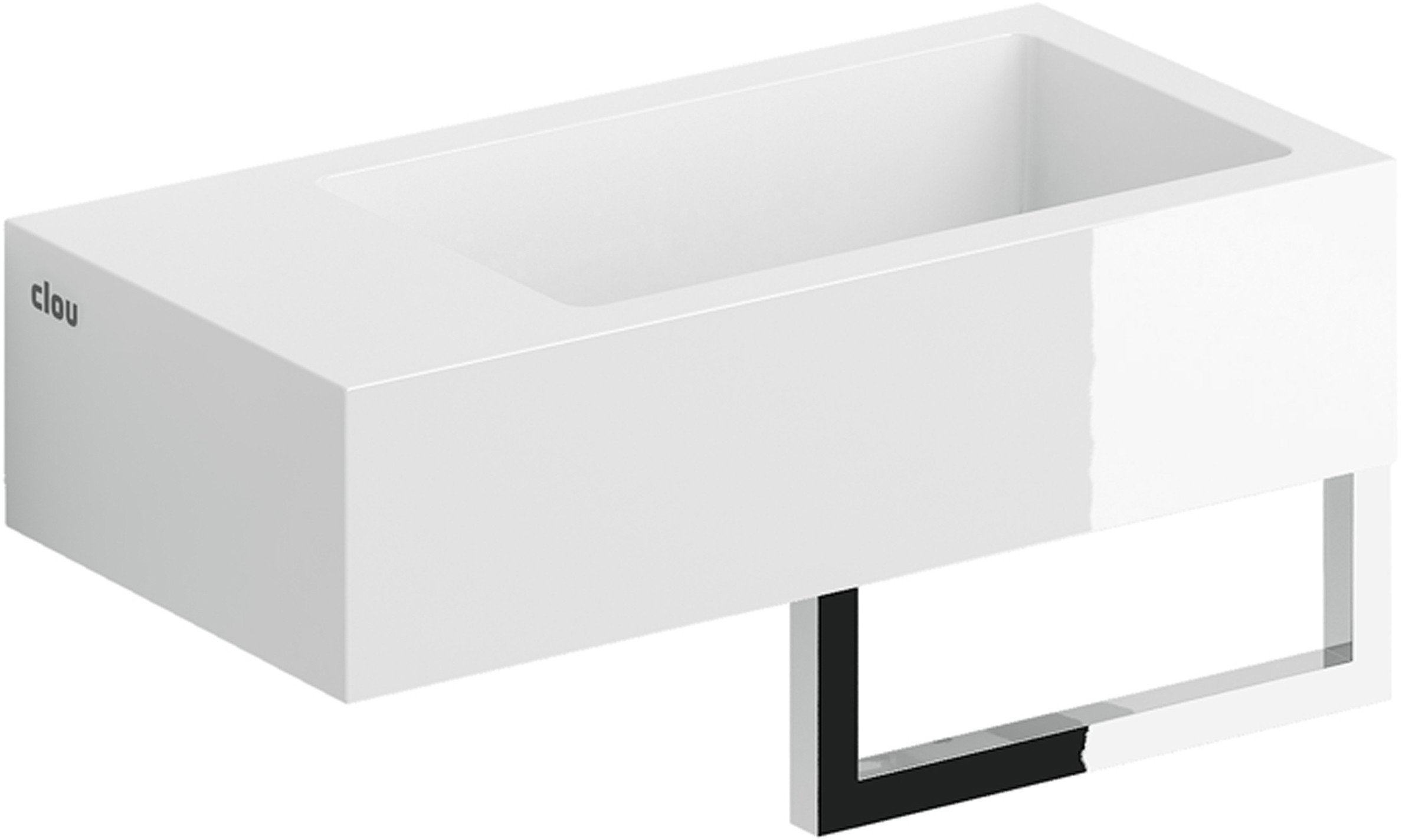 Darmowa Dostawa - Umywalka 36x18 cm prostokątna ścienna-nablatowa biała Clou New Flush CL030803202