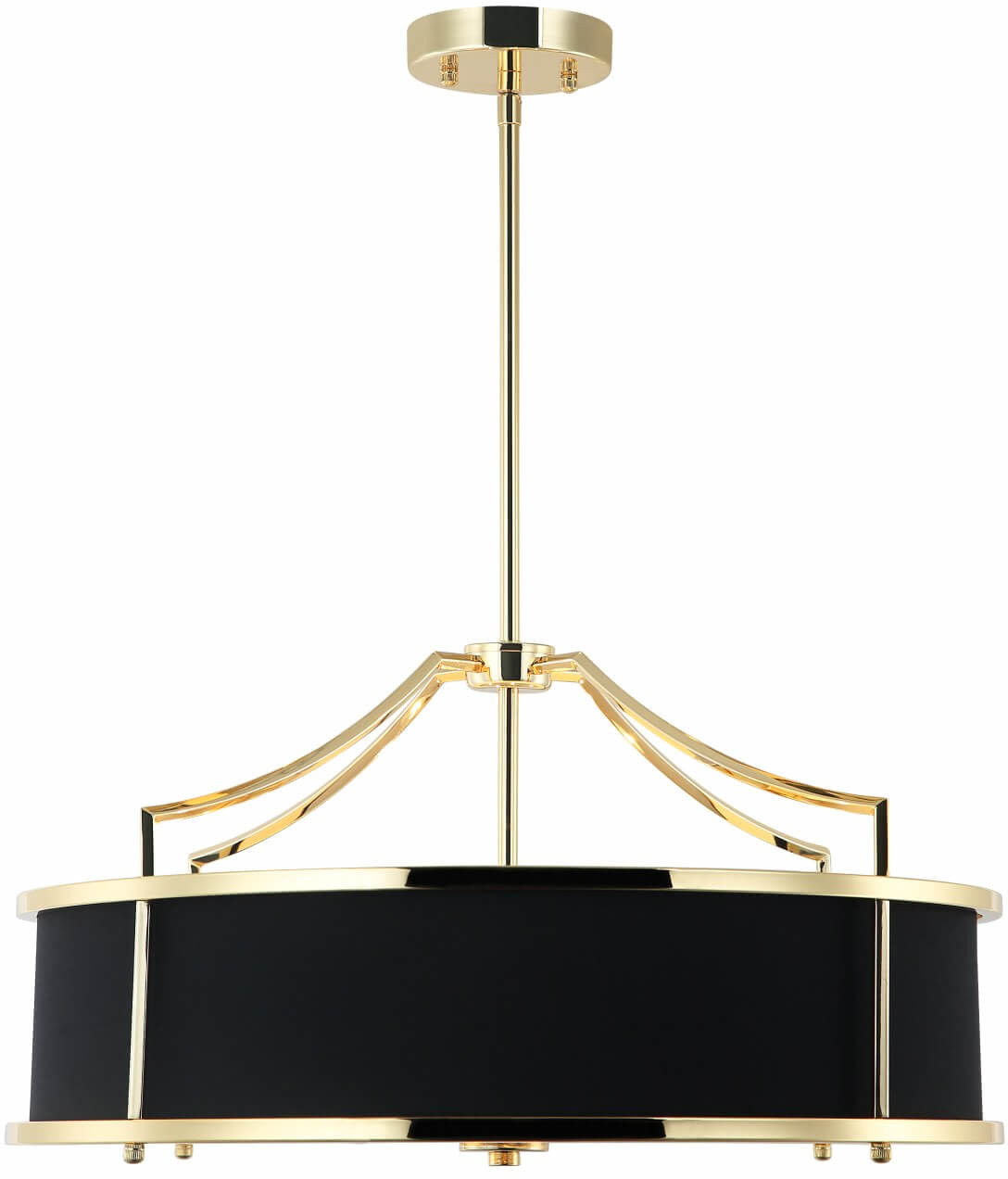 Darmowa Dostawa - Lampa podsufitowa 4x15 W czarna-złota Orlicki Design Stanza OR84146