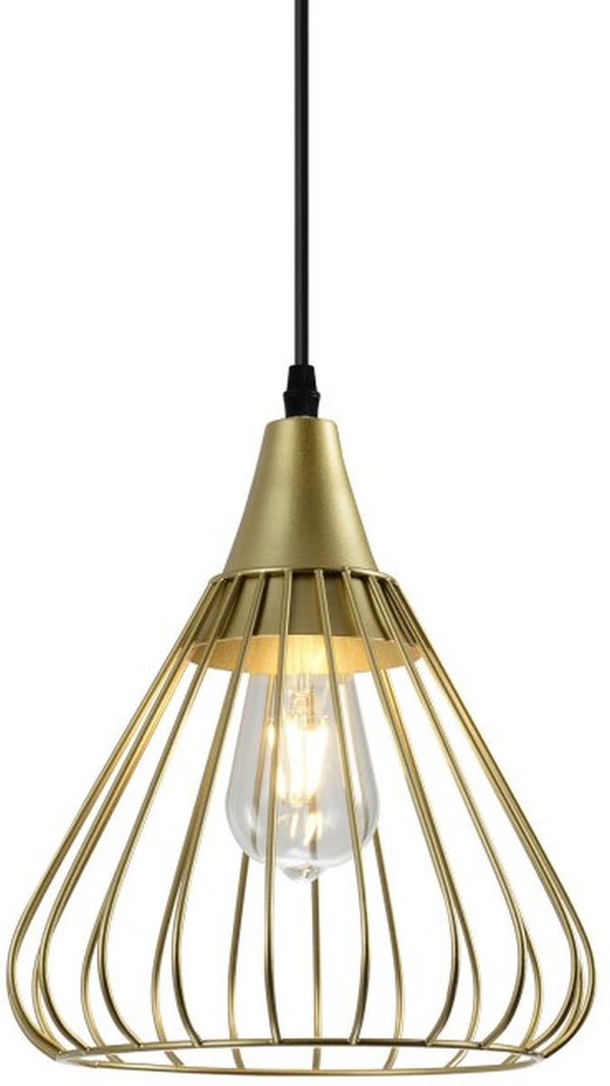 Darmowa Dostawa - Lampa wisząca 1x40 W złota GTV Tess OSTESS40DEC