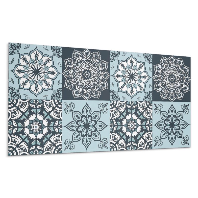 Panele samoprzylepne Wallfluent 60x30 cm Mandala w siatce wzorów 6 szt.