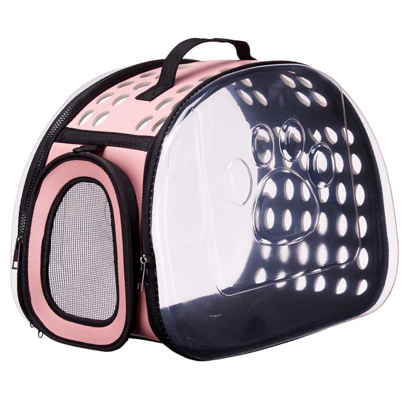 Torba transportowa dla zwierząt przezroczysta MASCOW kopuła składana 33x20x43 cm 1 szt.